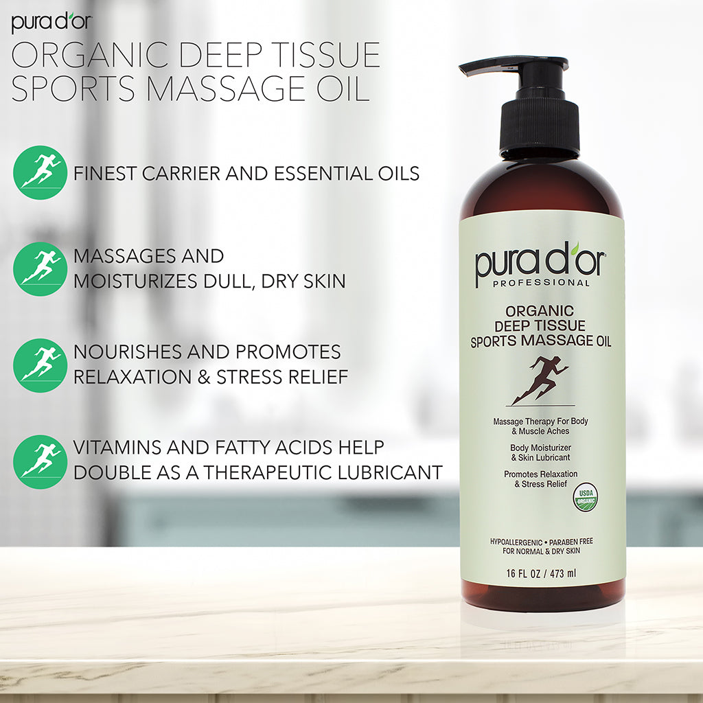 Organic Deep Tissue Sports Massage Oil