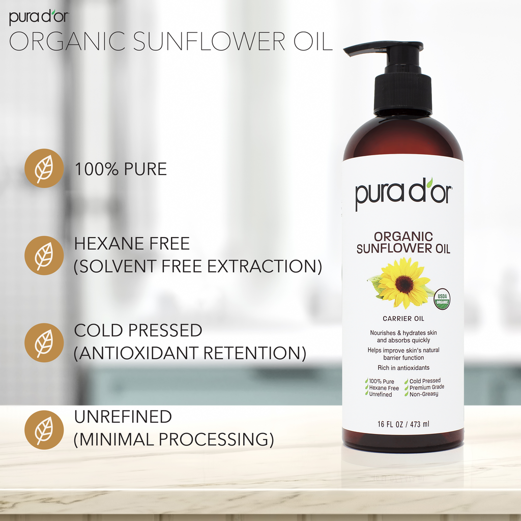 Organic Sunflower Seed Oil 16 oz