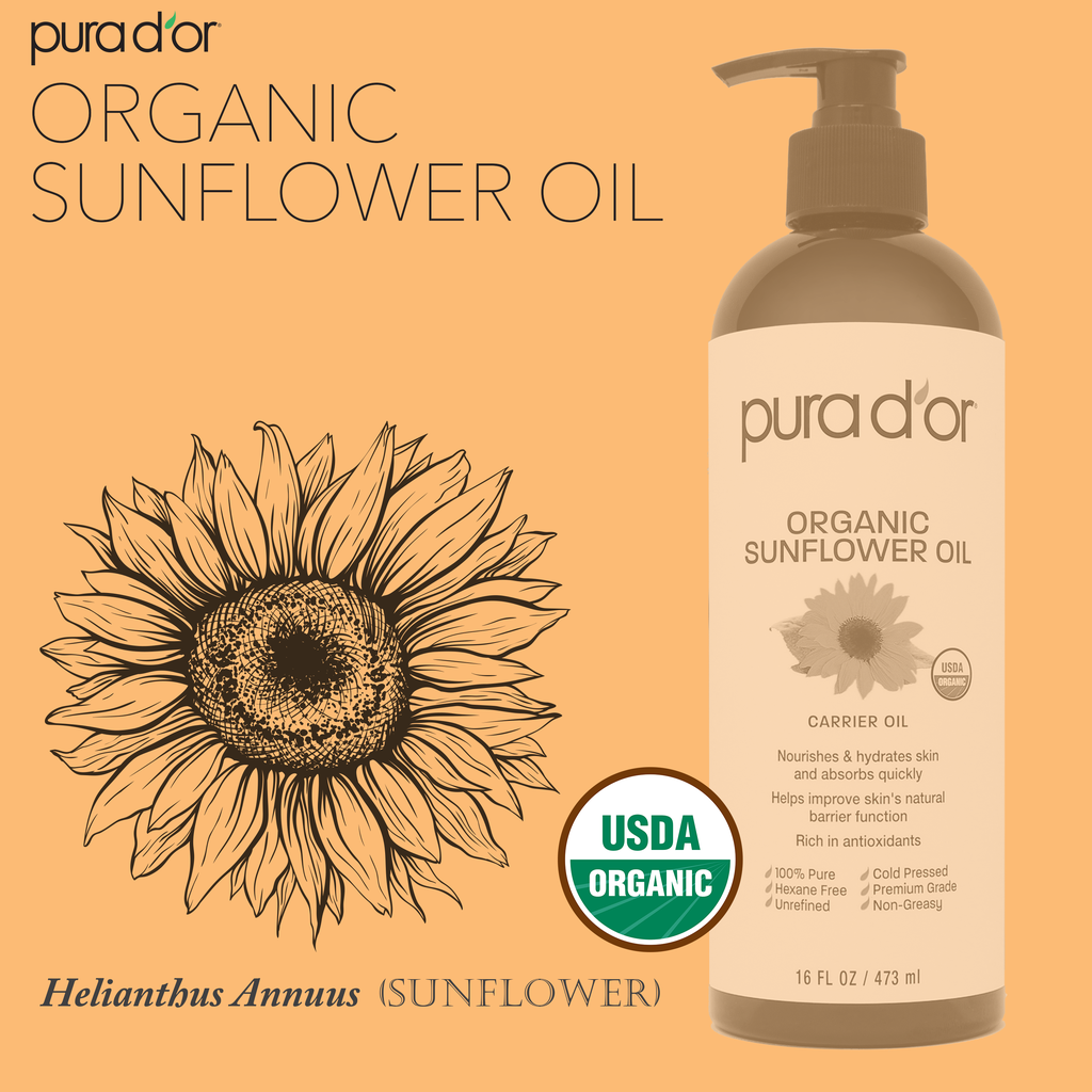 Organic Sunflower Seed Oil 16 oz