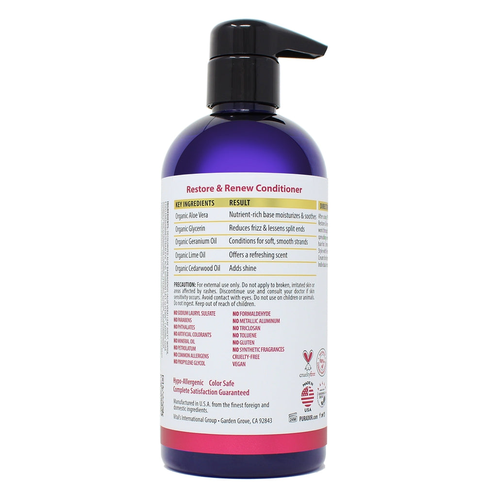 Restore & Renew Shampoo and Conditioner Set 16oz