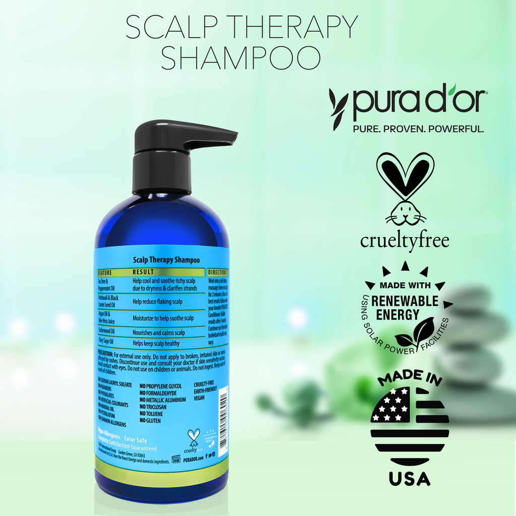 Scalp Therapy Shampoo 16 oz Aloe Vera Formula