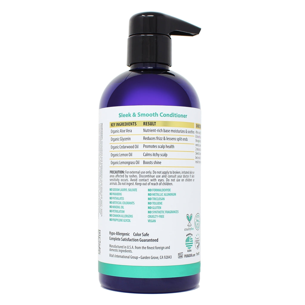 Sleek & Smooth Shampoo, Conditioner and Cream Set