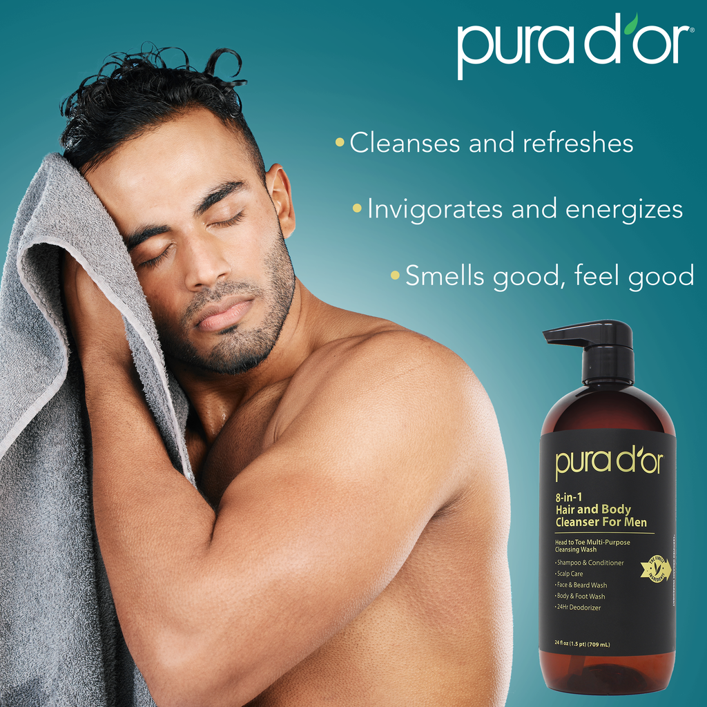 8-in-1 Hair and Body Cleanser For Men 24oz