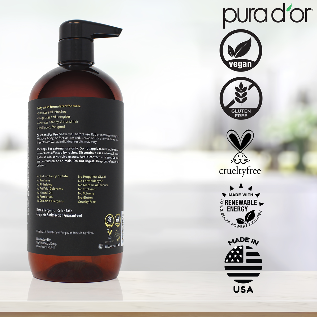 8-in-1 Hair and Body Cleanser For Men 24oz