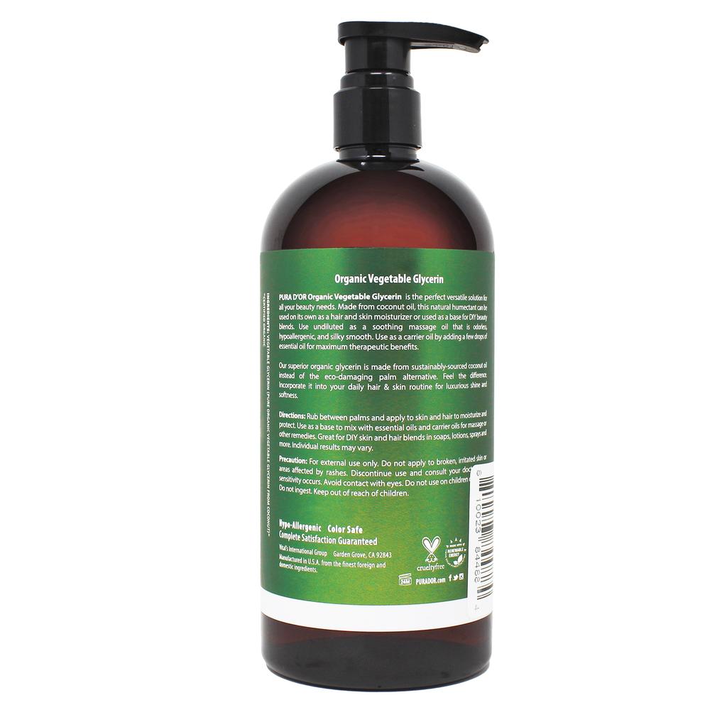 100% Pure Premium Grade Organic Vegetable Glycerin 24 oz