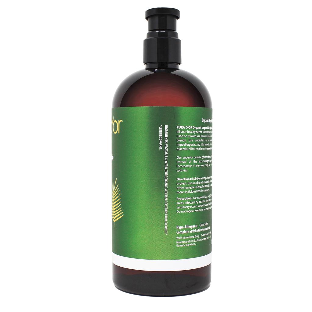 100% Pure Premium Grade Organic Vegetable Glycerin 24 oz