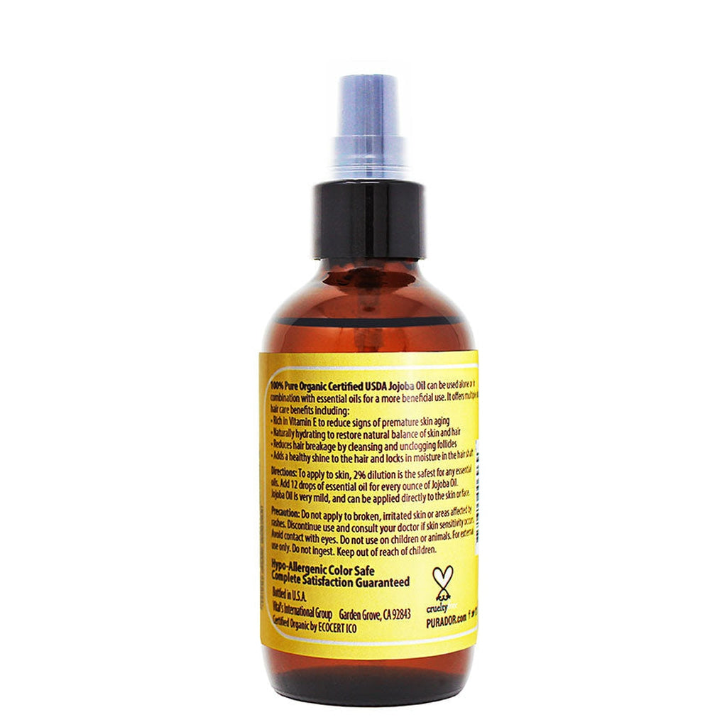 Organic Jojoba Oil - 100% Pure and Natural 4 oz