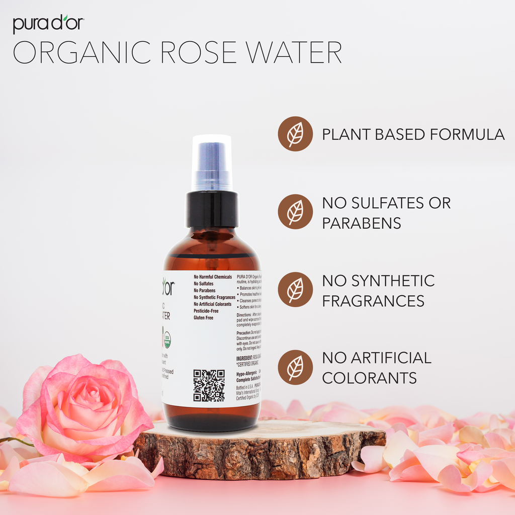 Organic Rose Water Toner 4 oz