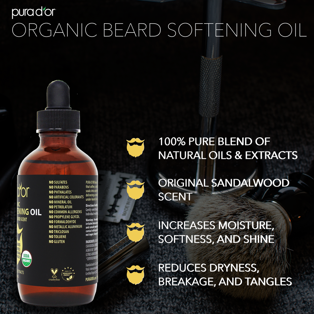 Organic Beard Softening Oil 4oz