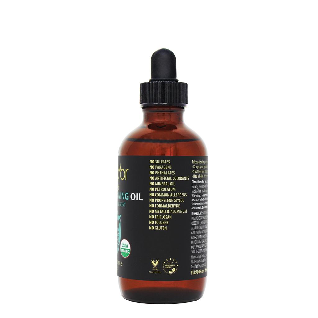 Organic Beard Thickening Oil 4oz