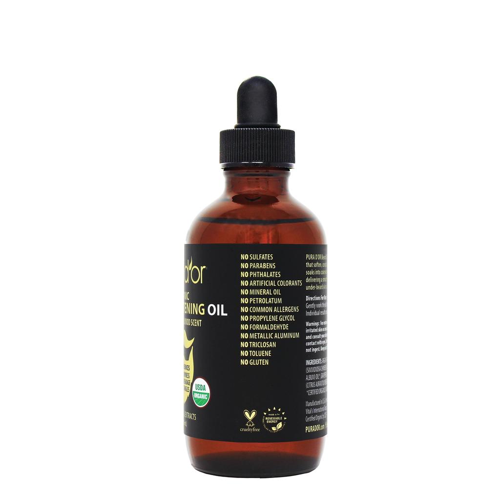 Organic Beard Softening Oil 4oz