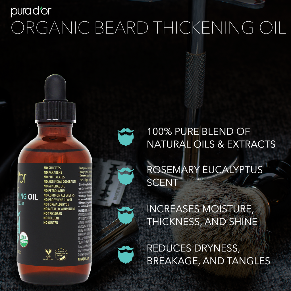 Organic Beard Thickening Oil 4oz