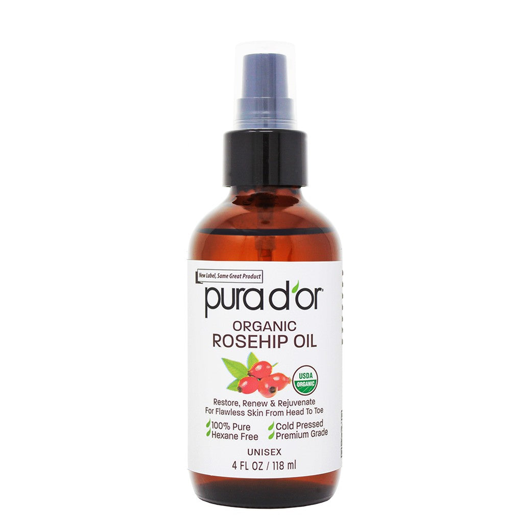 USDA Natural Organic 100% Rosehip Oil Hair Relaxer Skin Rejuvenator 4 oz