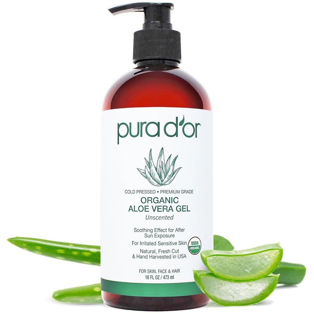 Organic Aloe Vera Gel - Unscented 16oz