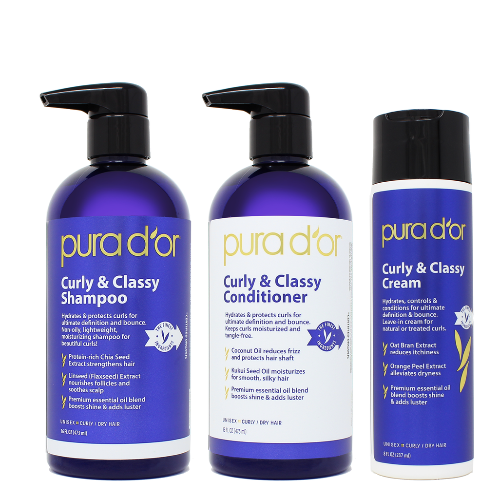 Curly & Classy Shampoo, Conditioner and Cream Set