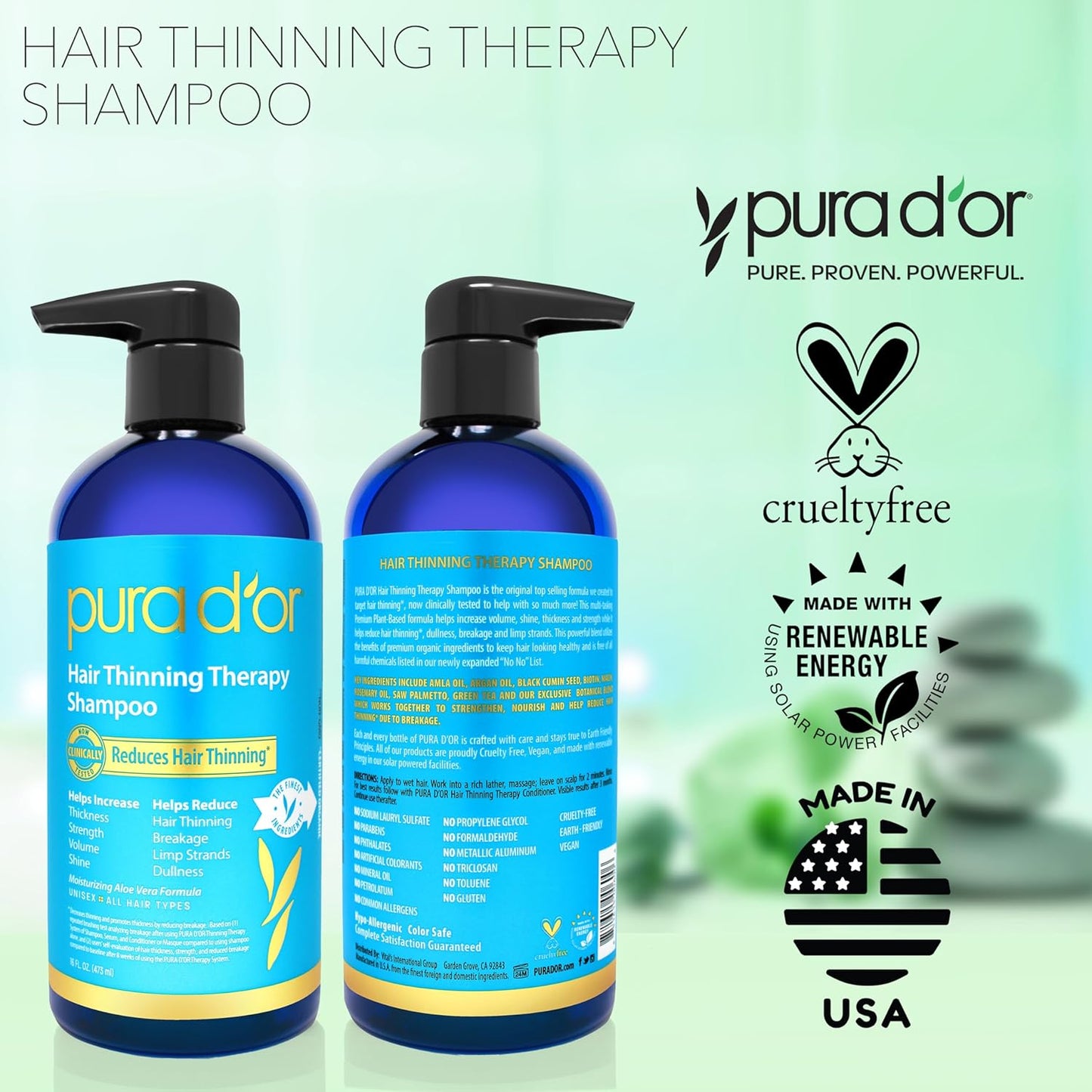 Hair Thinning Therapy Shampoo 16 oz (packaging may vary)