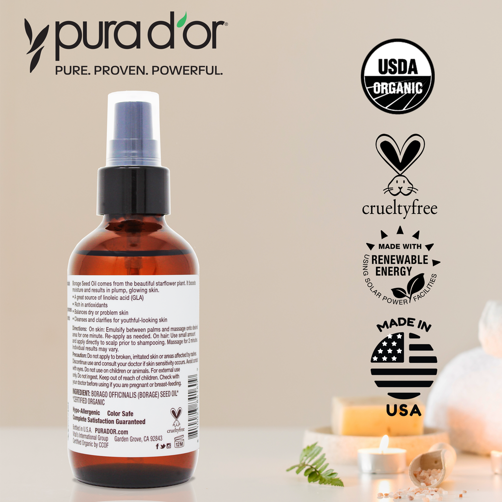 Organic Borage Oil 4 oz