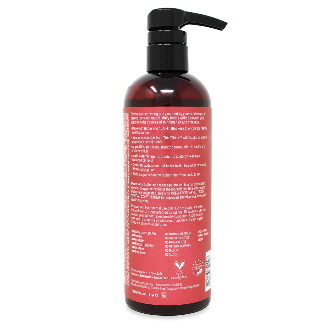 Apple Cider Vinegar Thin2Thick Shampoo 16 oz