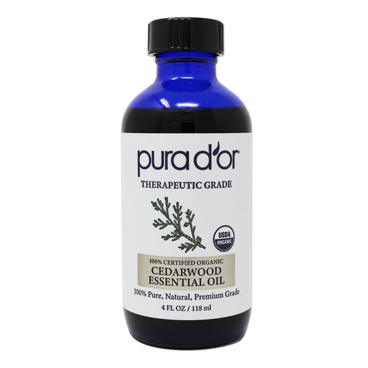 Cedarwood Essential Oil - USDA Organic, 100% Pure, Natural, Therapeutic Grade 4 oz