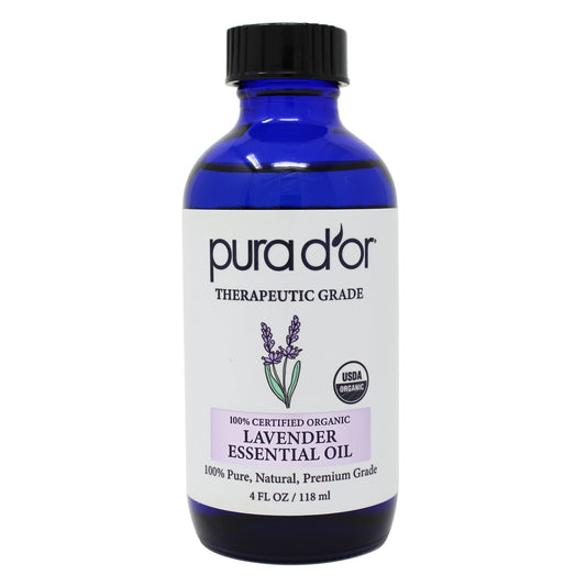 Lavender Essential Oil - USDA Organic, 100% Pure, Natural, Therapeutic Grade 4 oz