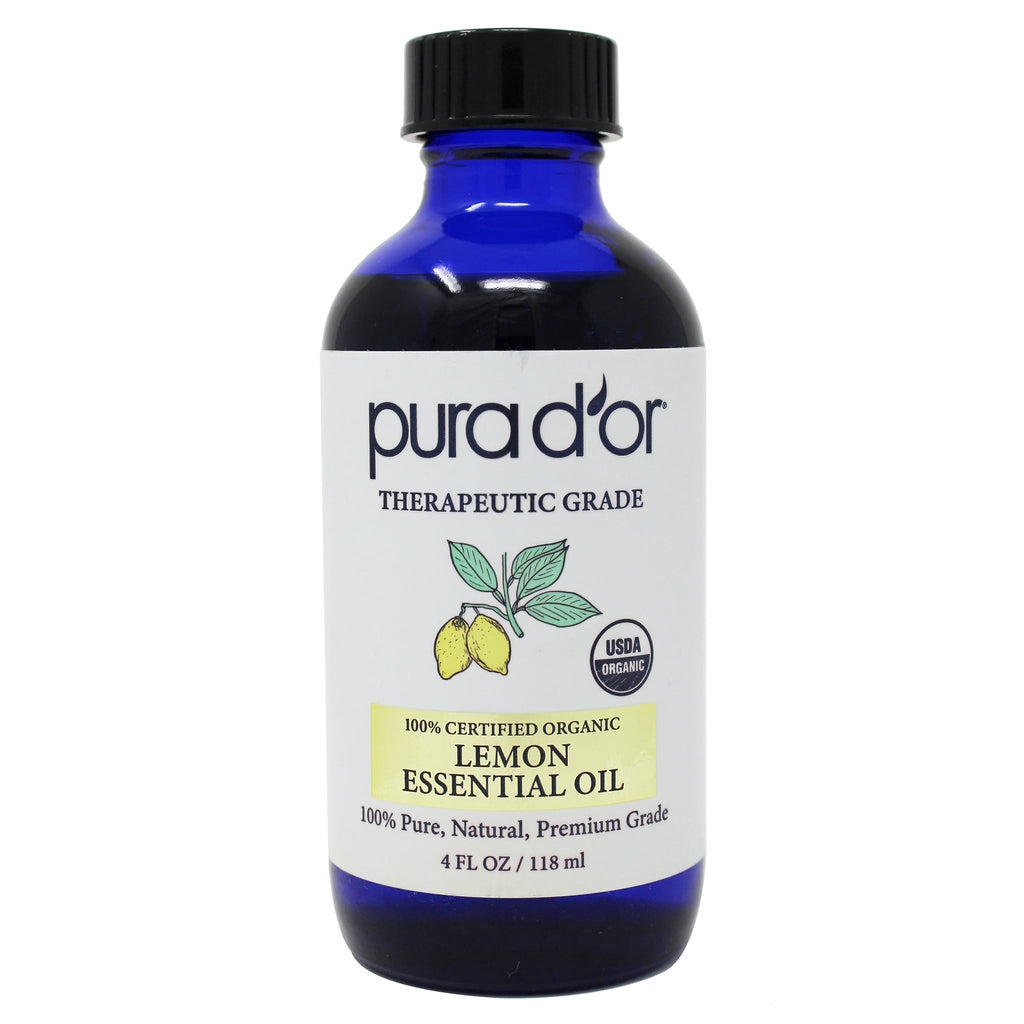 Lemon Essential Oil - USDA Organic, 100% Pure, Natural, Therapeutic Grade 4 oz