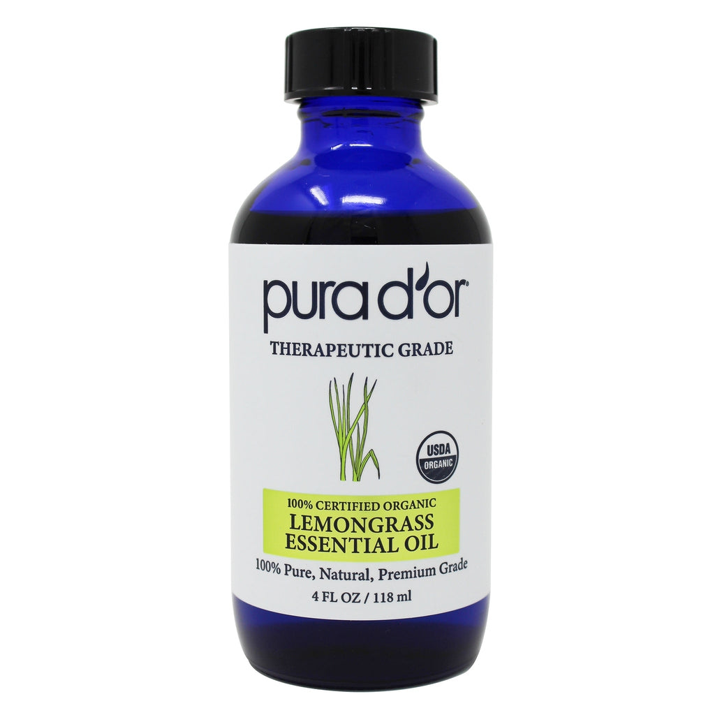 Lemongrass Essential Oil - USDA Organic, 100% Pure, Natural, Therapeutic Grade 4 oz