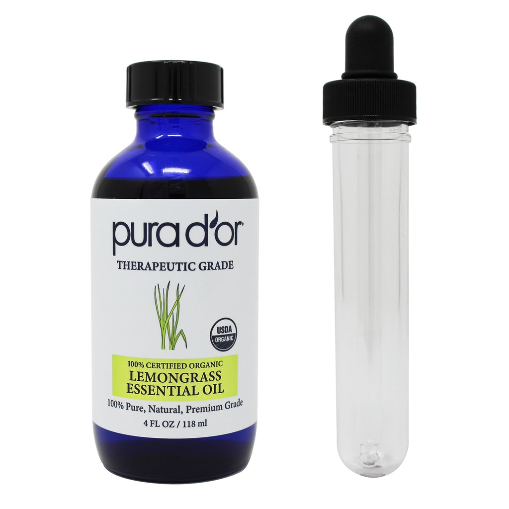 Lemongrass Essential Oil - USDA Organic, 100% Pure, Natural, Therapeutic Grade 4 oz