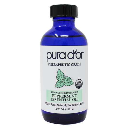 Peppermint Essential Oil - USDA Organic, 100% Pure, Natural, Therapeutic Grade 4 oz