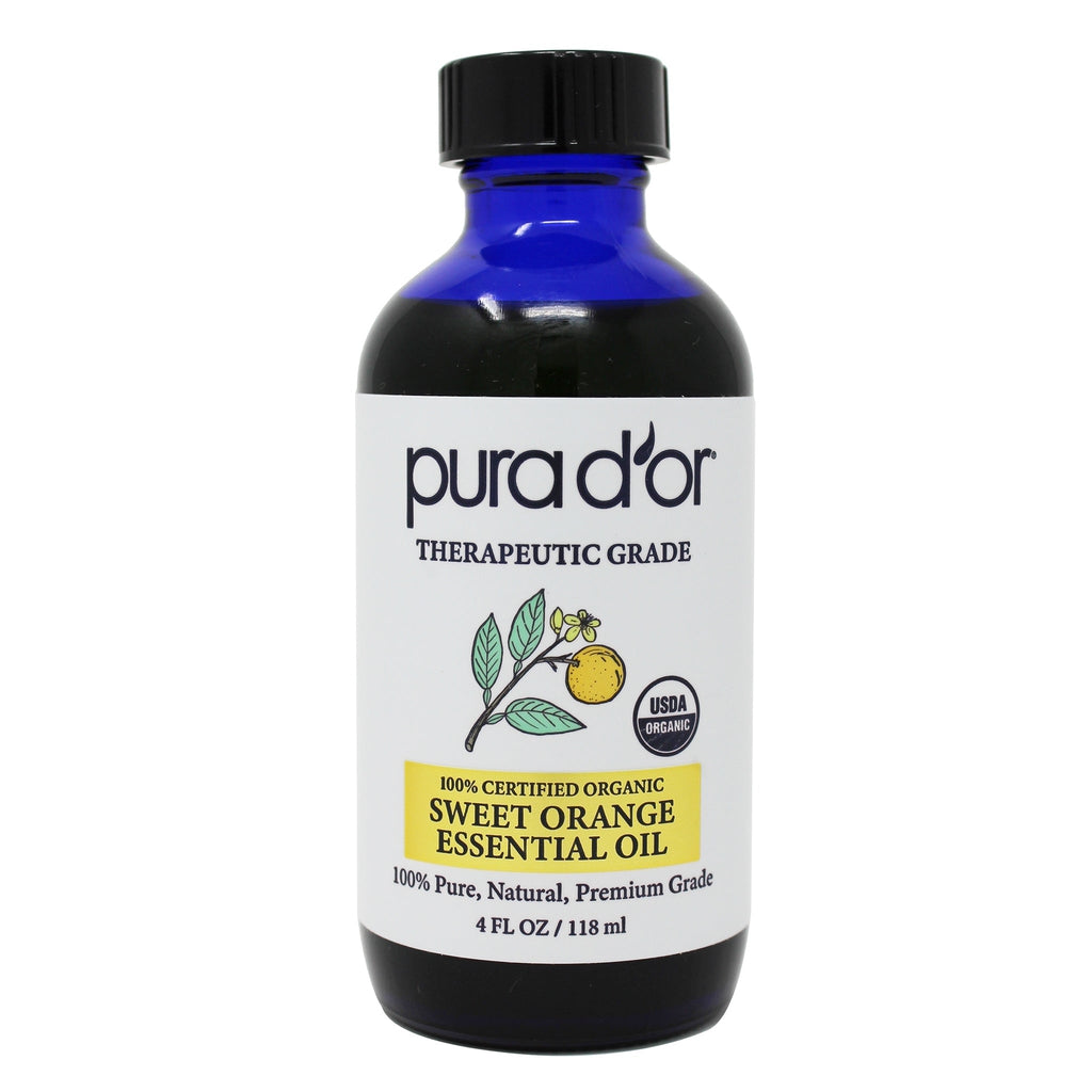 USDA Pure Organic Sweet Orange Therapeutic Grade Essential Oil 4 oz