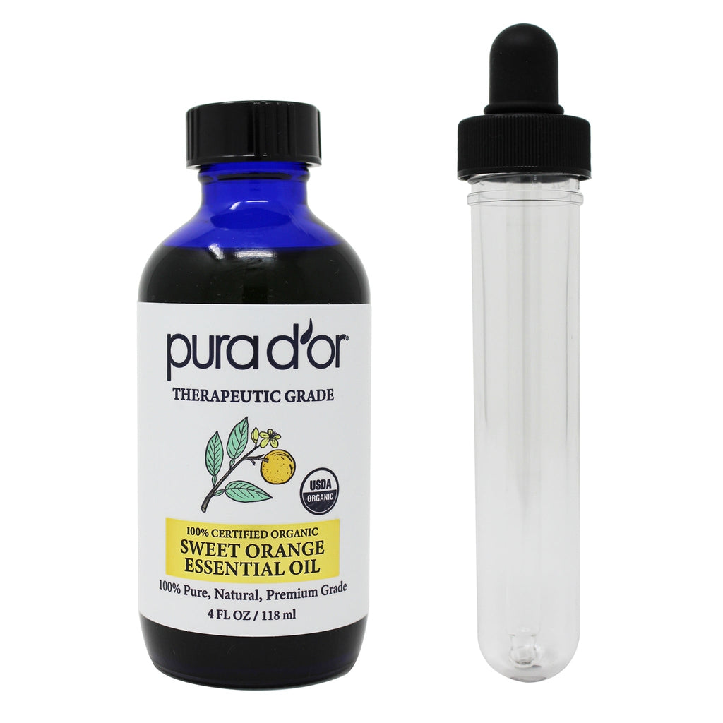 USDA Pure Organic Sweet Orange Therapeutic Grade Essential Oil 4 oz