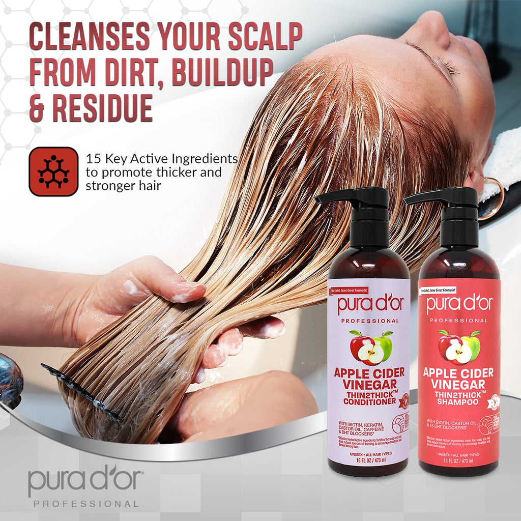 Apple Cider Vinegar Thin2Thick Shampoo 16oz