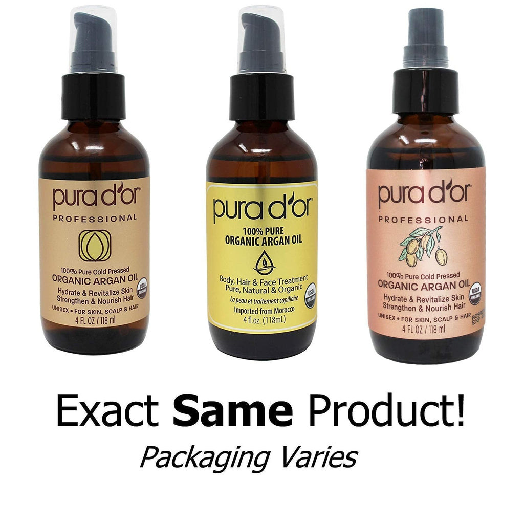 Pure Cold Pressed Organic Argan Oil Gold 4 oz