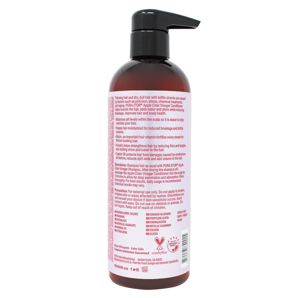 Apple Cider Vinegar Thin2Thick Shampoo and Conditioner Set 16oz