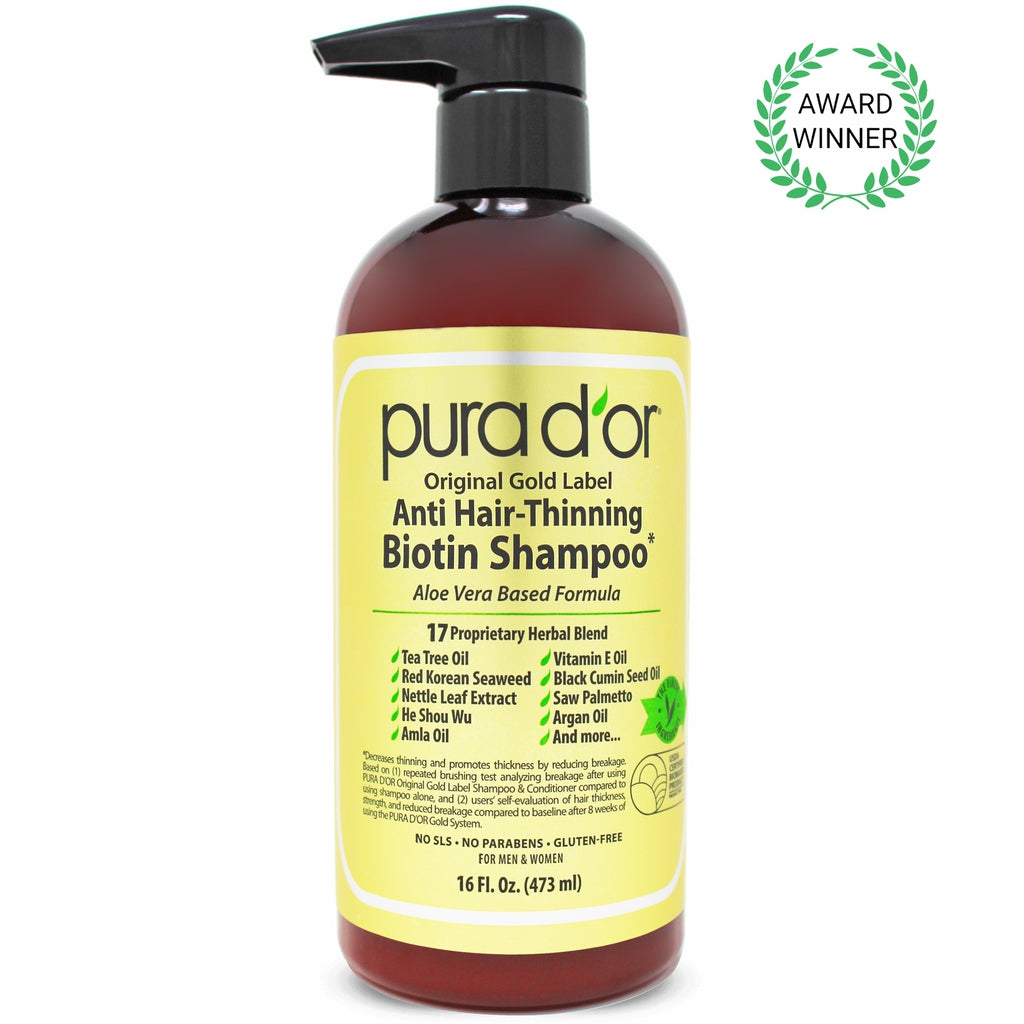 Anti Hair-Thinning Shampoo Gold Label Shampoo 16 oz