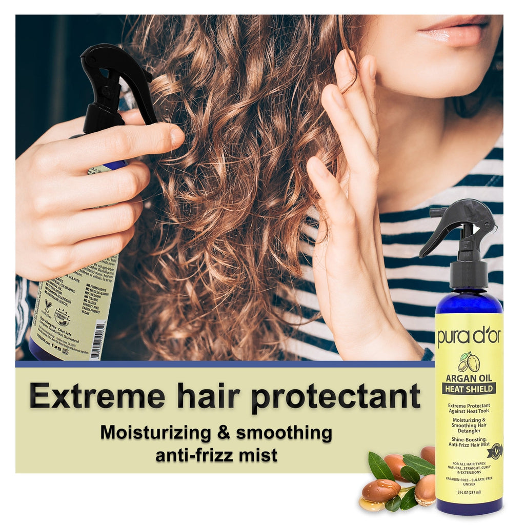 Argan Oil Heat Shield Protectant Spray 8 oz