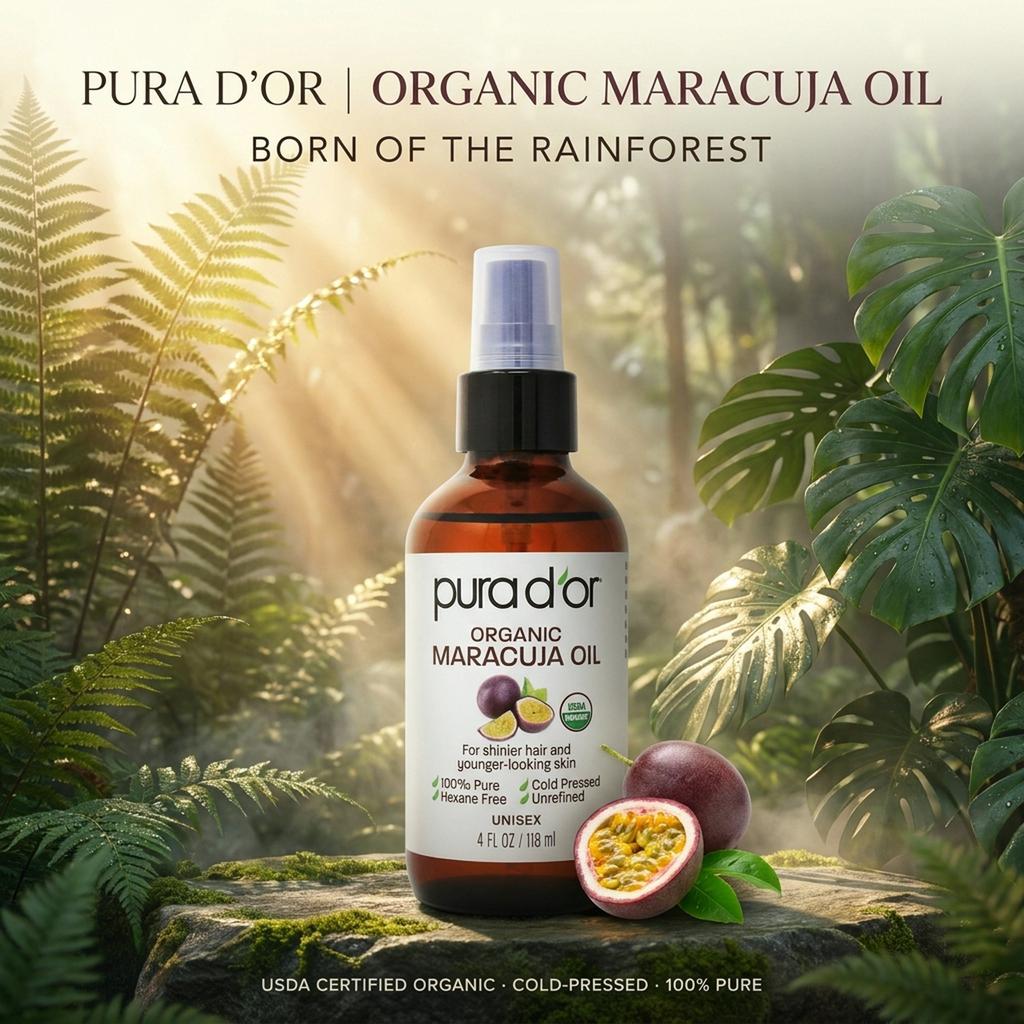 Organic Maracuja Oil 4 oz – PURA D'OR