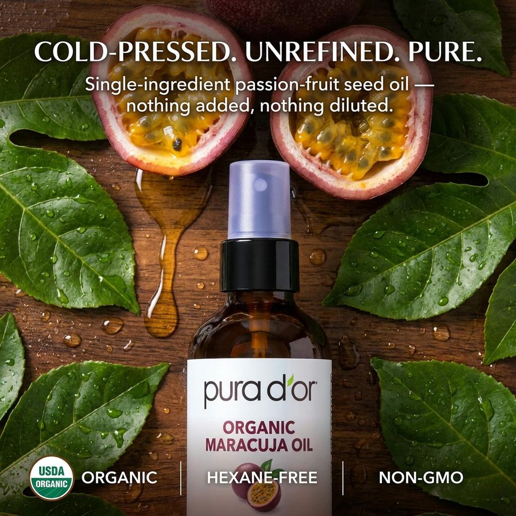 Organic Maracuja Oil 4 oz – PURA D'OR