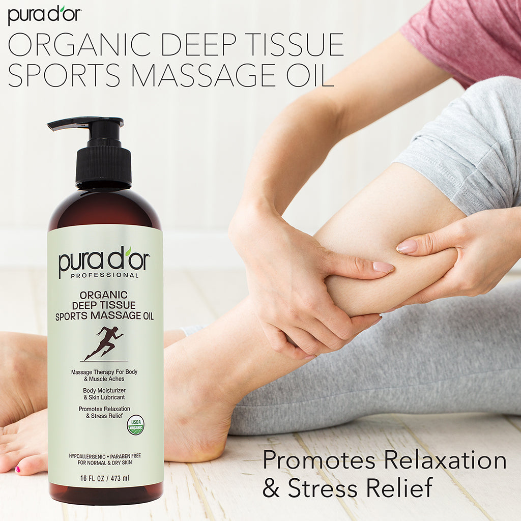 Organic Deep Tissue Sports Massage Oil