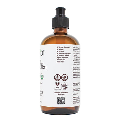Organic Fractionated Coconut Oil 16.9oz - Glass Bottle