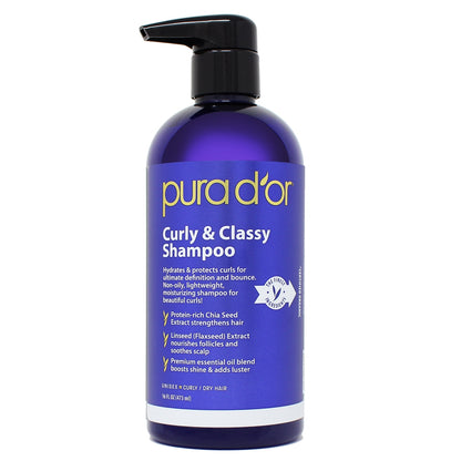 Curly & Classy Organic Hair Shampoo 16oz