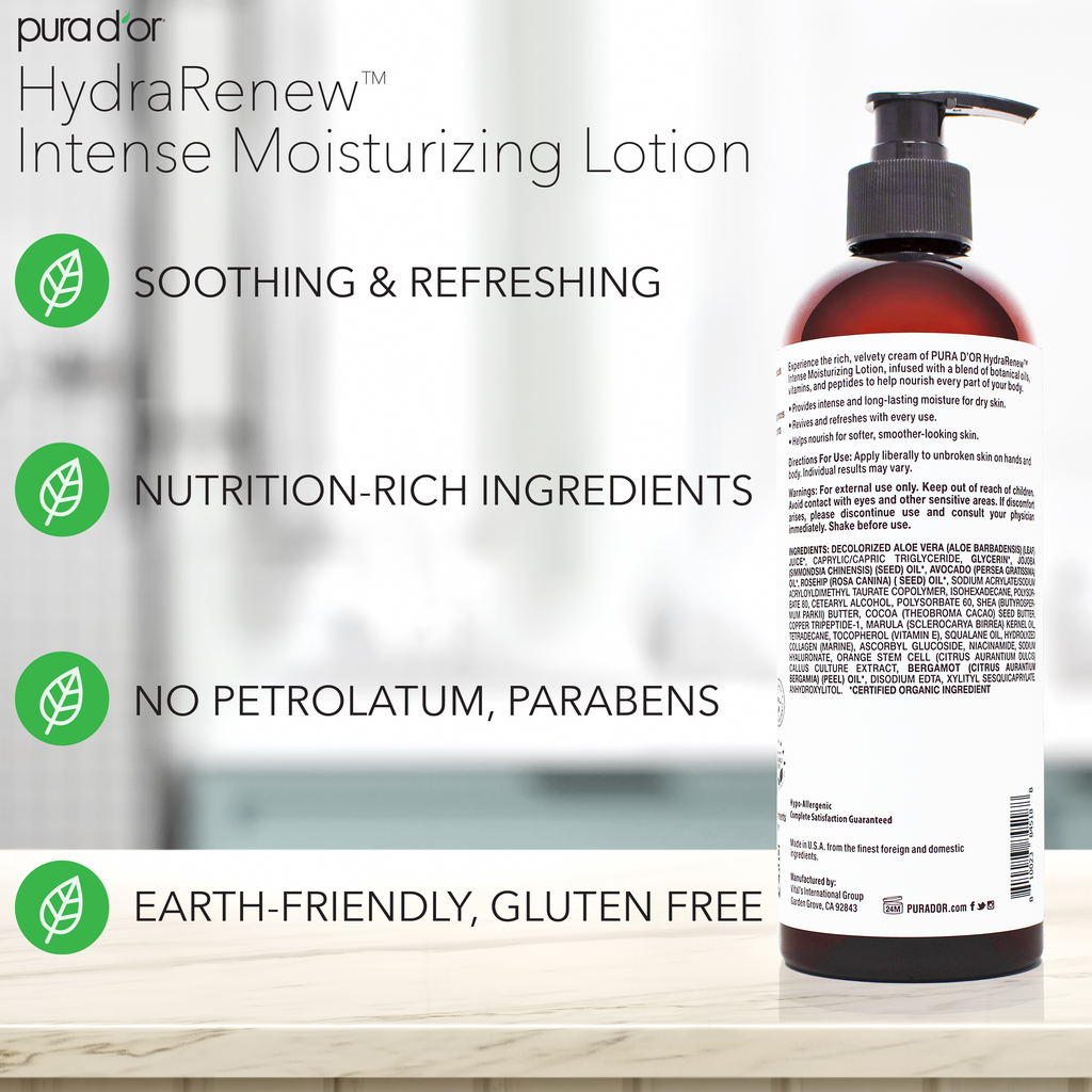 HydraRenew Intense Moisturizing Lotion 16 oz. – PURA D'OR