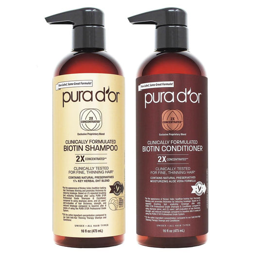 Clinically Formulated Biotin Shampoo and Conditioner Set 16oz