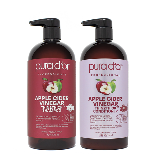 Apple Cider Vinegar Thin2Thick Shampoo and Conditioner Set 24oz