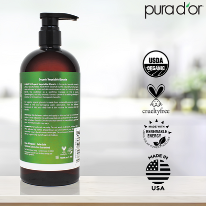 100% Pure Premium Grade Organic Vegetable Glycerin 24 oz