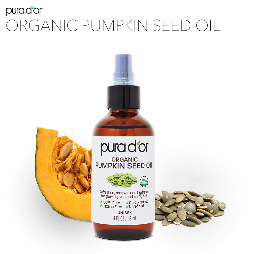 plant guru pumpkin seed oil Organic Pumpkin Seed Oil 4 oz – PURA D'OR