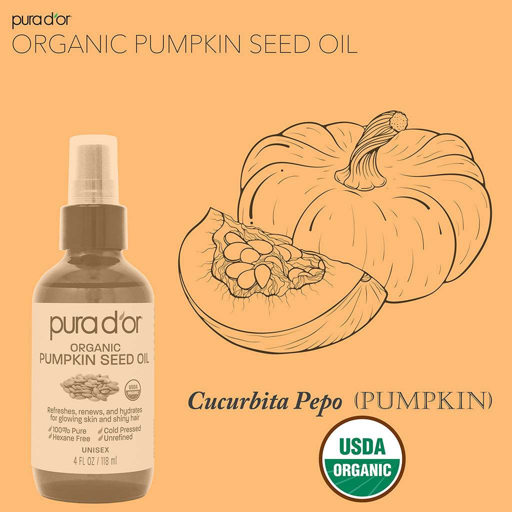 plant guru pumpkin seed oil Organic Pumpkin Seed Oil 4 oz – PURA D'OR