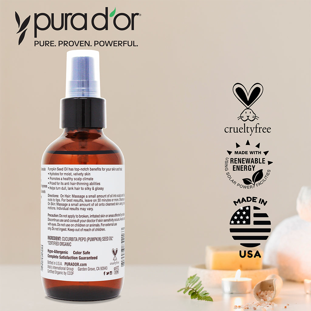 plant guru pumpkin seed oil Organic Pumpkin Seed Oil 4 oz – PURA D'OR