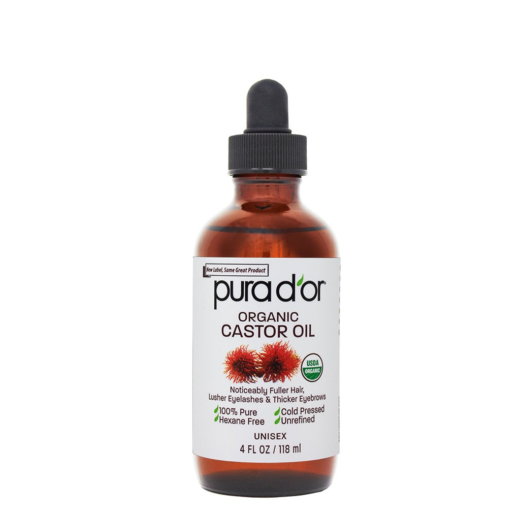Castor Oil Includes 2 Bonus Filled Applicators - 100% Pure USDA Organic 4 oz
