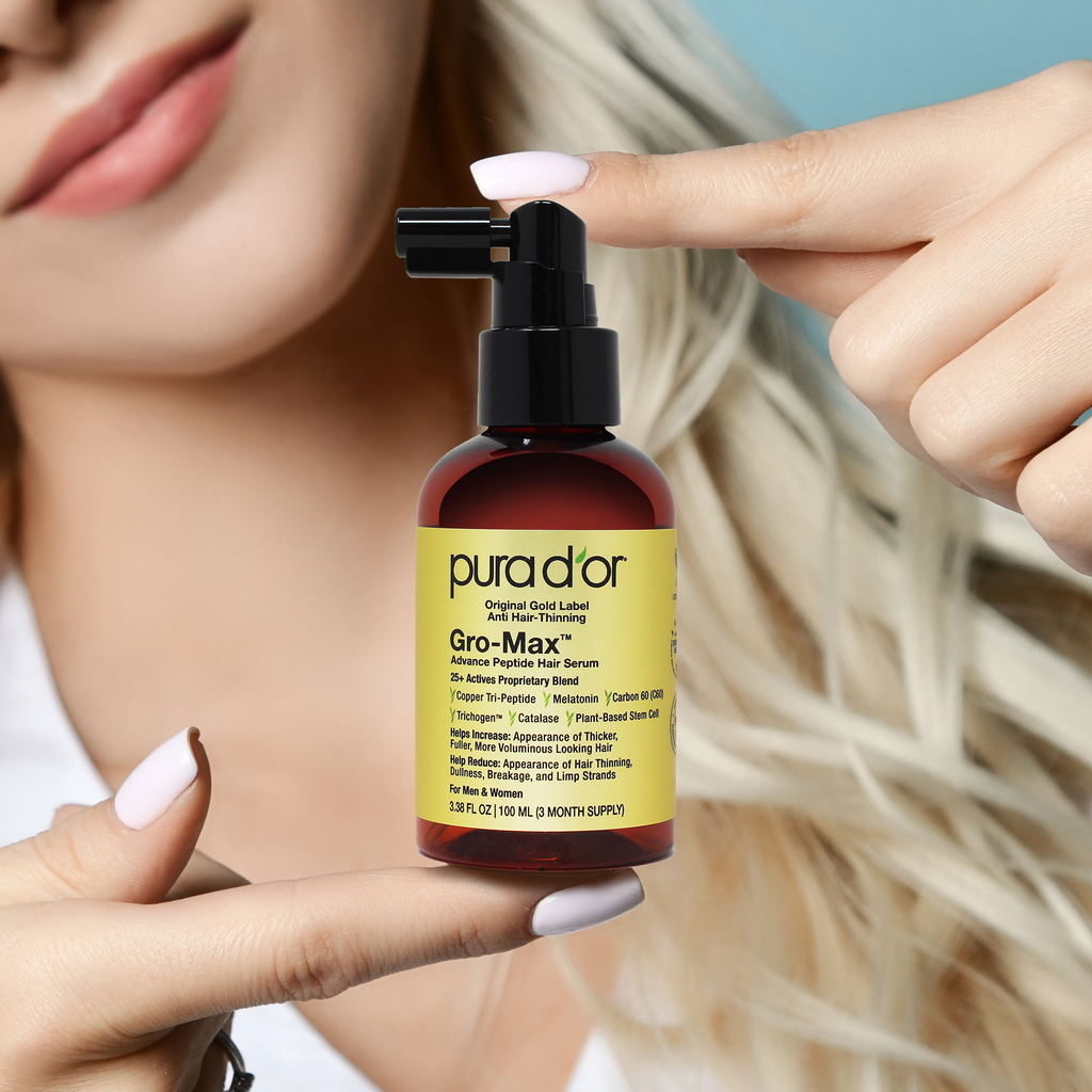 Gro-Max Advance Peptide Hair Serum 3.38oz – PURA D'OR