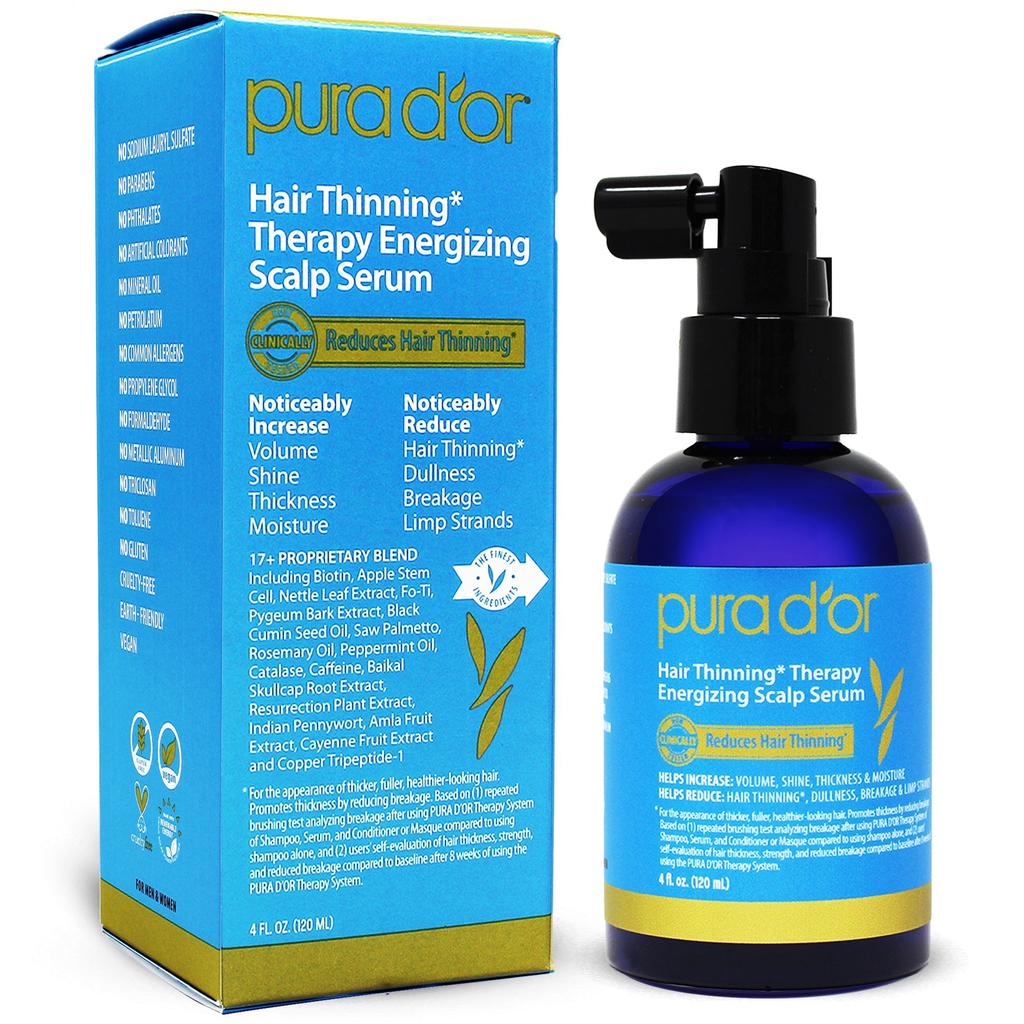 Hair Thinning Therapy Energizing Scalp Serum 4 oz – PURA D'OR